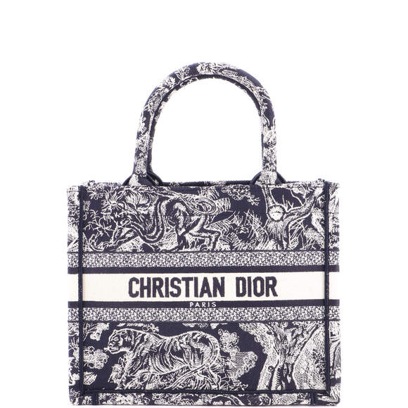 Christian Dior Handbags - Christian Dior Small Book Tote Embroidered Canvas